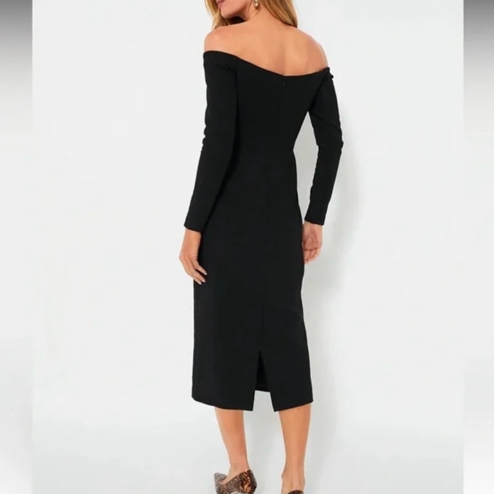 NWT Tuckernuck Black Off the Shoulder Alva Dress Size 8 - Picture 3 of 6